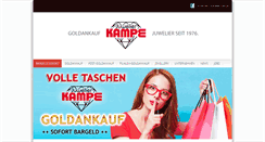 Desktop Screenshot of juwelier-kampe.de