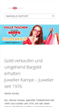 Mobile Screenshot of juwelier-kampe.de